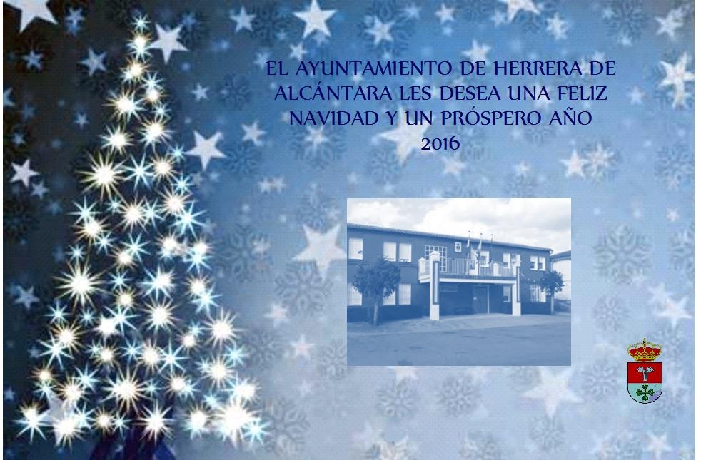 Imagen EL AYUNTAMIENTO DE HERRERA DE ALCÁNTARA FELICITA LA NAVIDAD